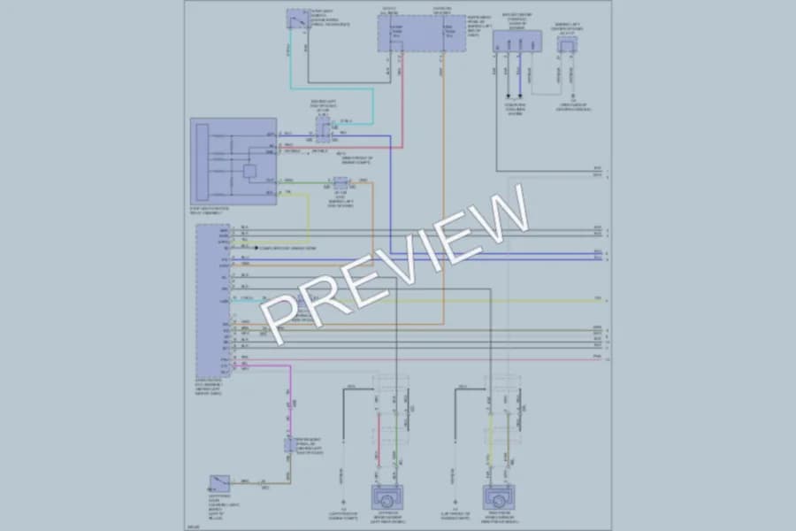 2012 Lexus CT200h Anti Lock Brakes wiring diagram preview
