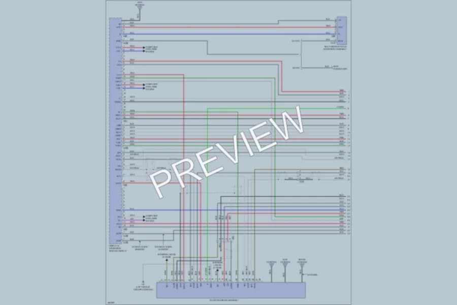 2012 Lexus CT200h Navigation wiring diagram preview