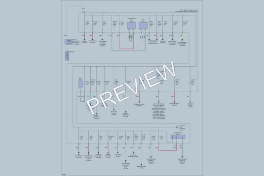2012 Lexus CT200h Power Distribution wiring diagram preview