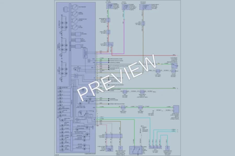 2012 Lexus ES350 Instrument Cluster wiring diagram preview