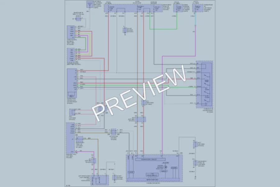 2012 Lexus ES350 Power Top Sunroof wiring diagram preview