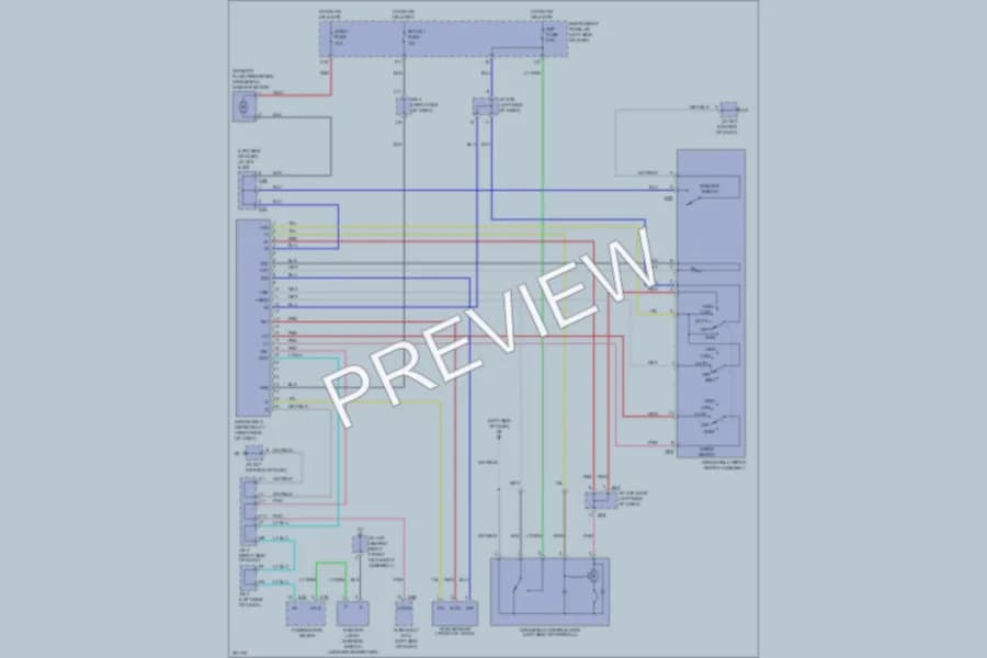 2012 Lexus ES350 Wiper Washer wiring diagram preview