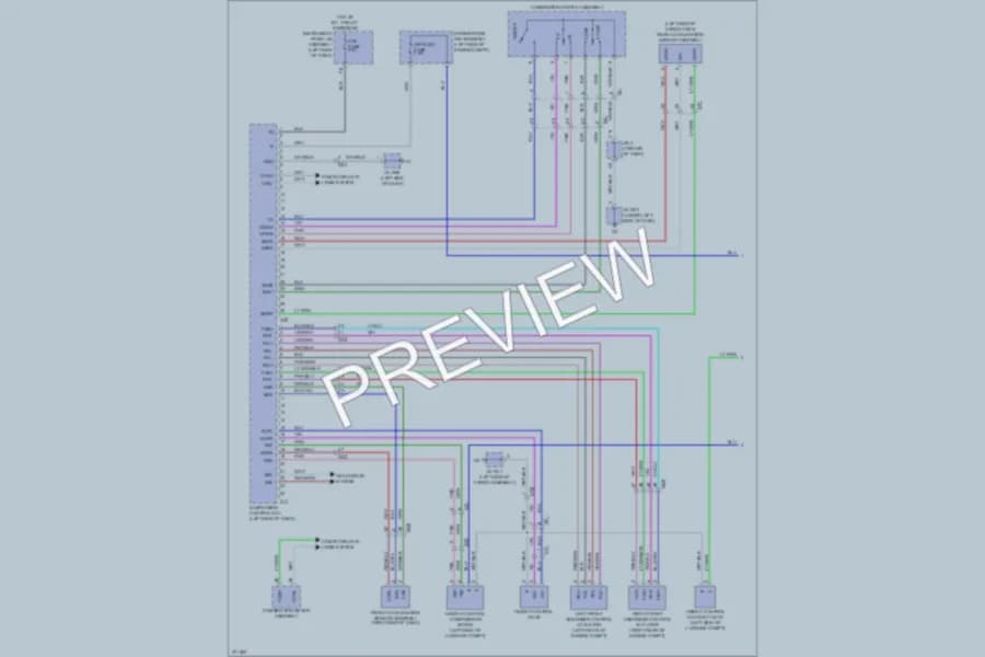 2012 Lexus GX460 Electronic Suspension wiring diagram preview