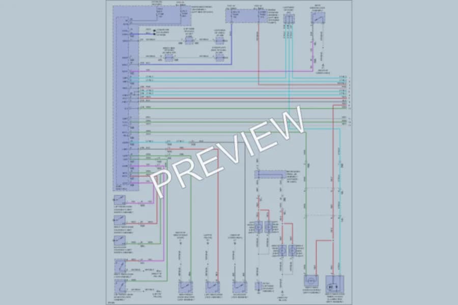 2012 Lexus GX460 Interior Lights wiring diagram preview