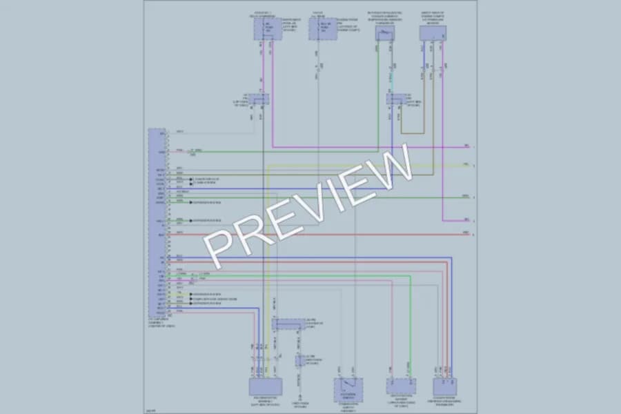 2012 Lexus HS250h Air Conditioning wiring diagram preview