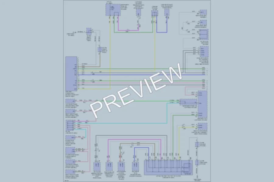 2012 Lexus HS250h Computer Data Lines wiring diagram preview