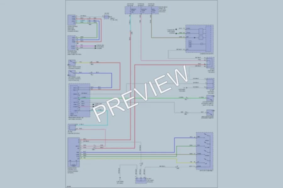2012 Lexus HS250h Power Top Sunroof wiring diagram preview