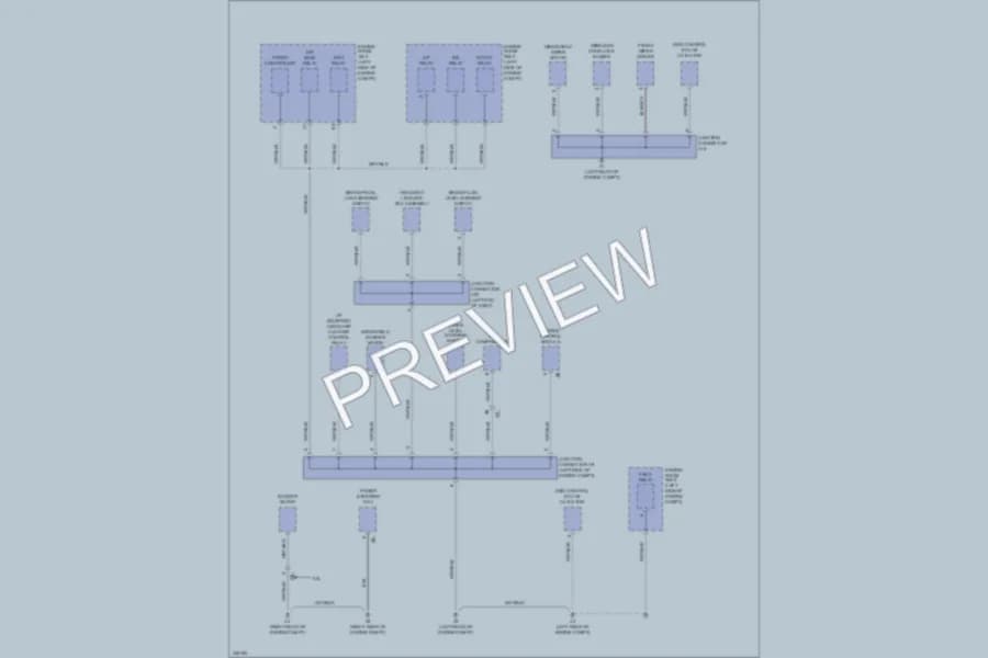 2012 Lexus IS250 Ground Distribution wiring diagram preview