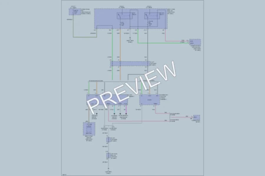 2012 Lexus IS250 Instrument Cluster wiring diagram preview