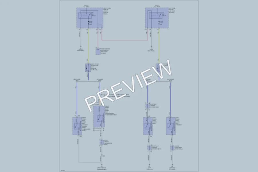2012 Lexus IS250 Passive Restraints wiring diagram preview