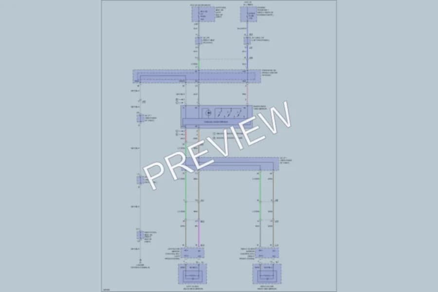 2012 Lexus IS250 Power Mirrors wiring diagram preview