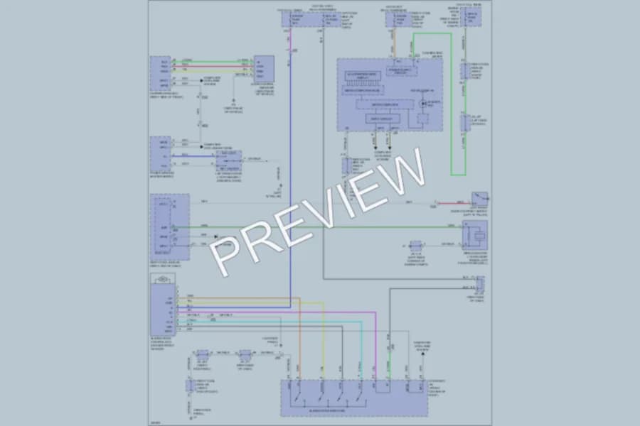 2012 Lexus IS250 Power Top Sunroof wiring diagram preview