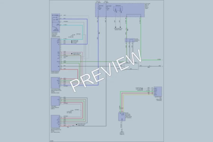 2012 Lexus IS250 Power Windows wiring diagram preview