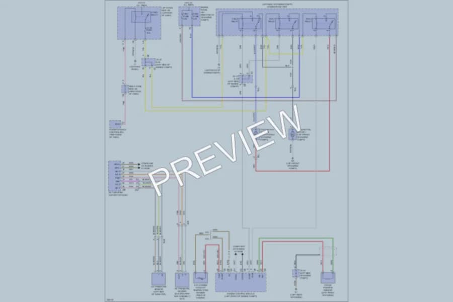 2012 Lexus IS250C Cooling Fan wiring diagram preview