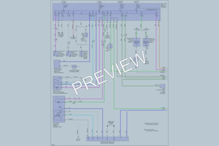 2012 Lexus IS250C Power Door Locks wiring diagram preview