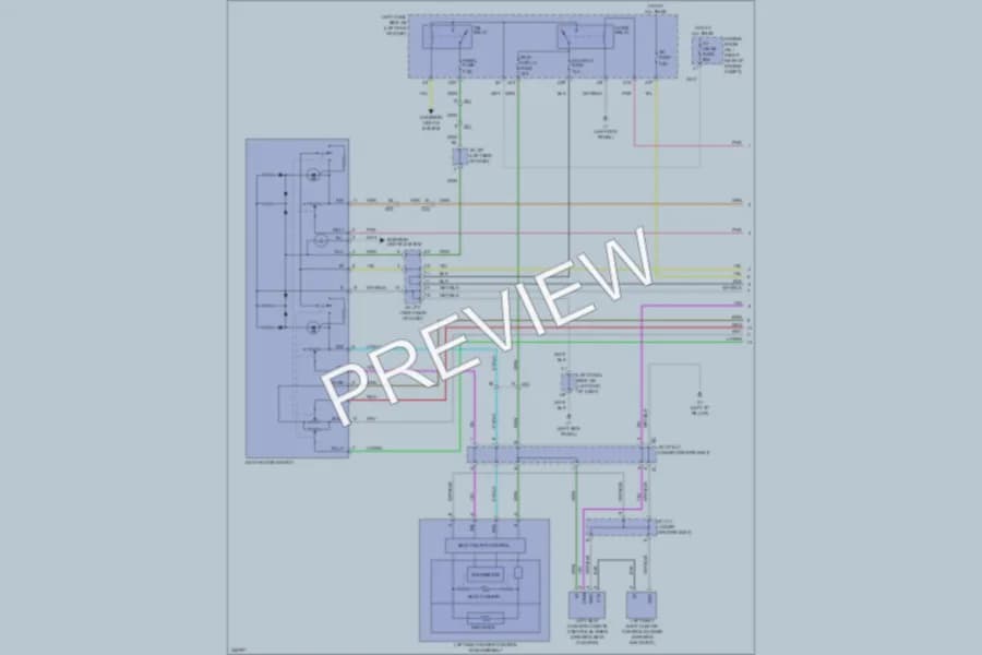 2012 Lexus IS250C Power Seats wiring diagram preview