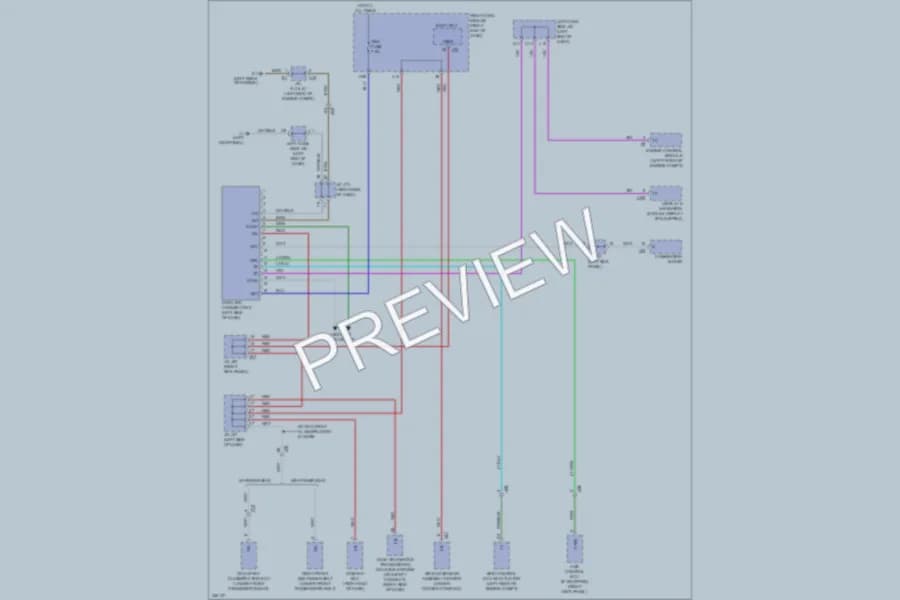 2012 Lexus IS350 Computer Data Lines wiring diagram preview