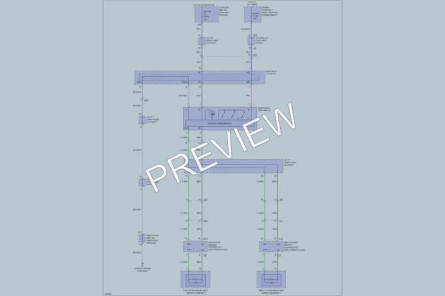 2012 Lexus IS350C Power Mirrors wiring diagram preview