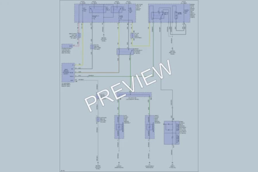 2012 Lexus ISF Defoggers wiring diagram preview