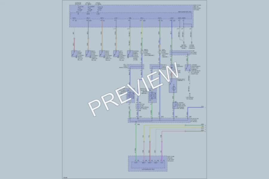 2012 Lexus ISF Interior Lights wiring diagram preview