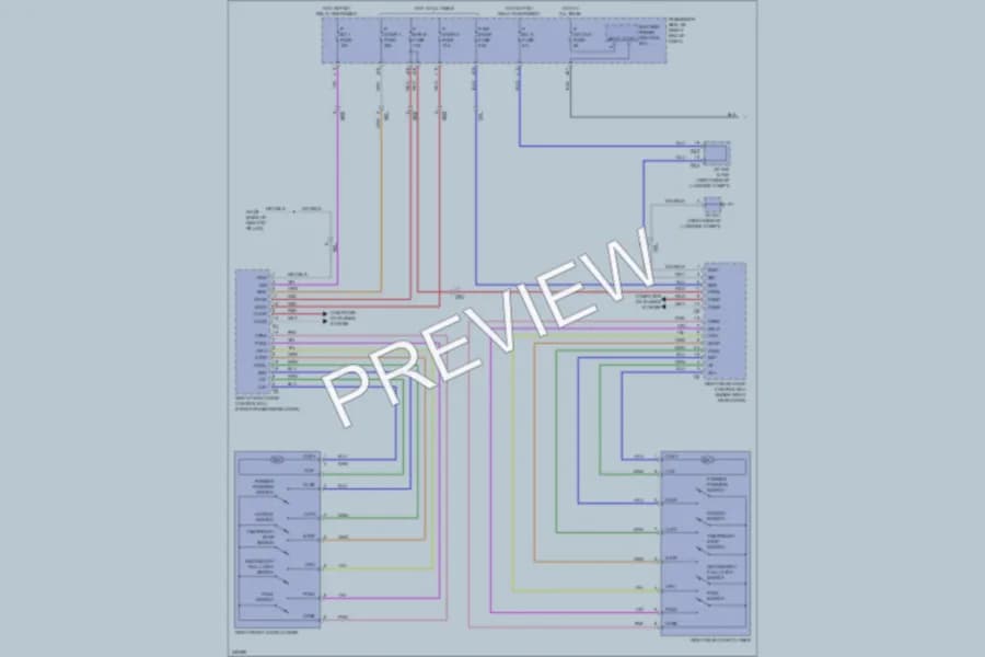 2012 Lexus LS460 Trunk Tailgate Fuel Door wiring diagram preview