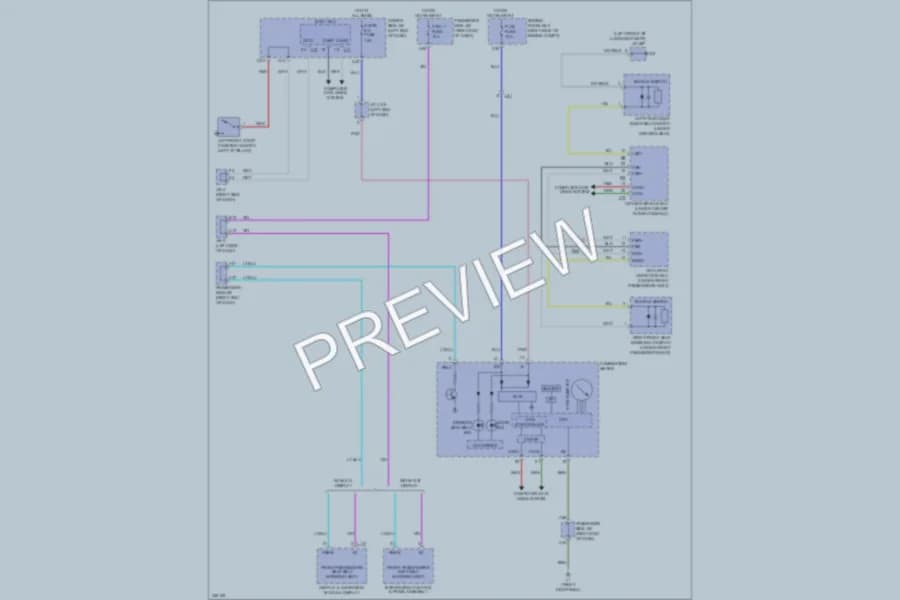 2012 Lexus LS460 Warning Systems wiring diagram preview