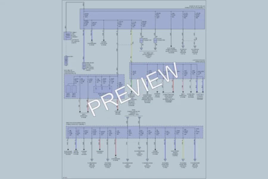 2012 Lexus LS600h Power Distribution wiring diagram preview