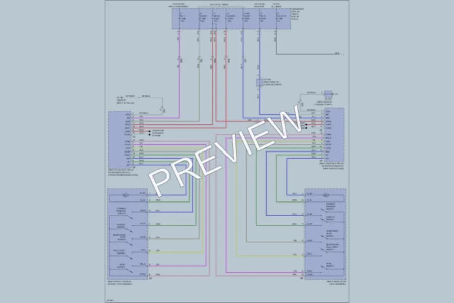 2012 Lexus LS600h Trunk Tailgate Fuel Door wiring diagram preview