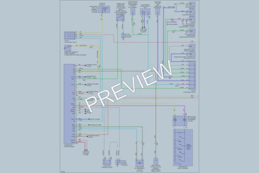 2012 Lexus RX350 Instrument Cluster wiring diagram preview