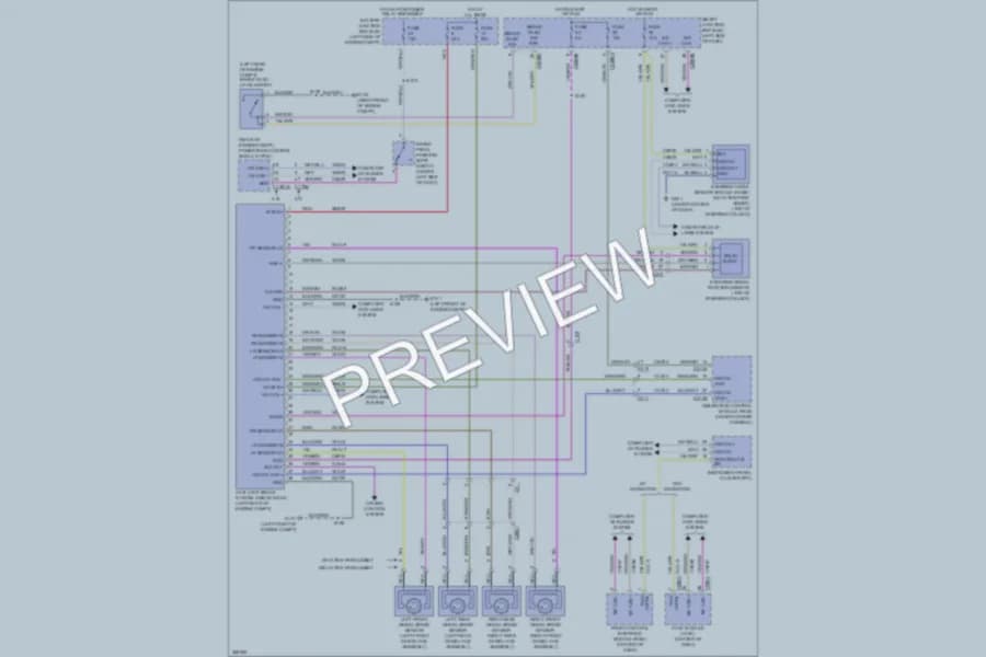 2012 Lincoln MKS Anti Lock Brakes wiring diagram preview