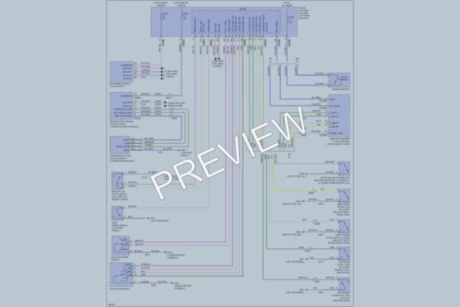 2012 Lincoln MKS Warning Systems wiring diagram preview