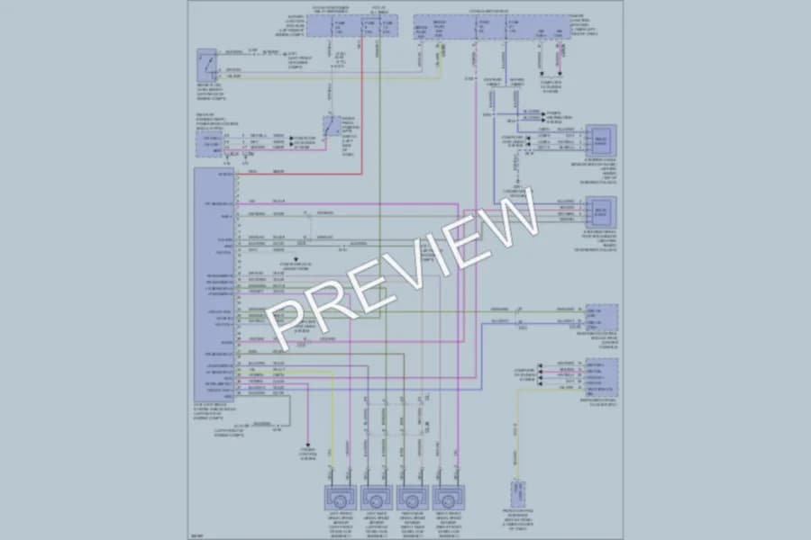 2012 Lincoln MKT Anti Lock Brakes wiring diagram preview