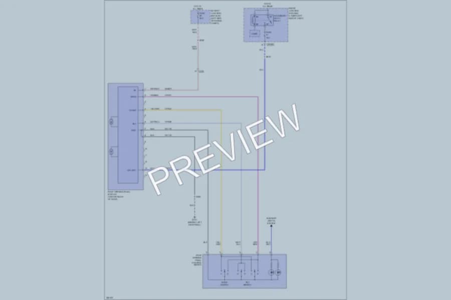 2012 Lincoln MKT Power Top Sunroof wiring diagram preview