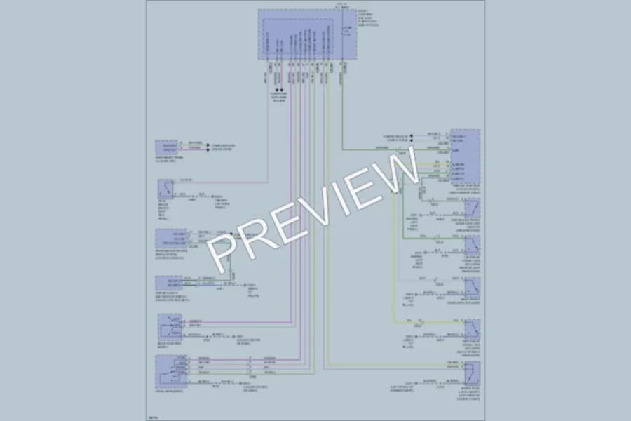 2012 Lincoln MKT Warning Systems wiring diagram preview