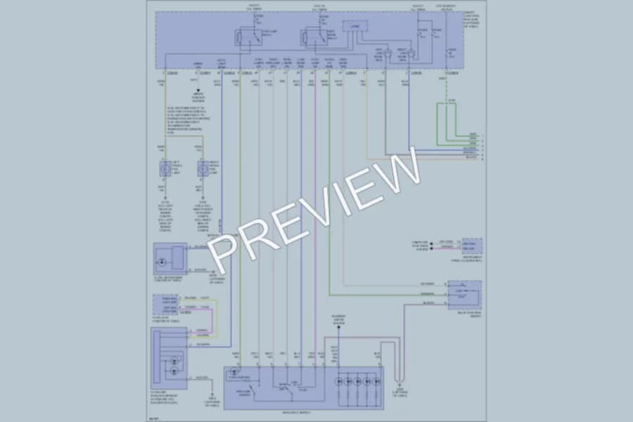 2012 Lincoln MKZ Headlights wiring diagram preview