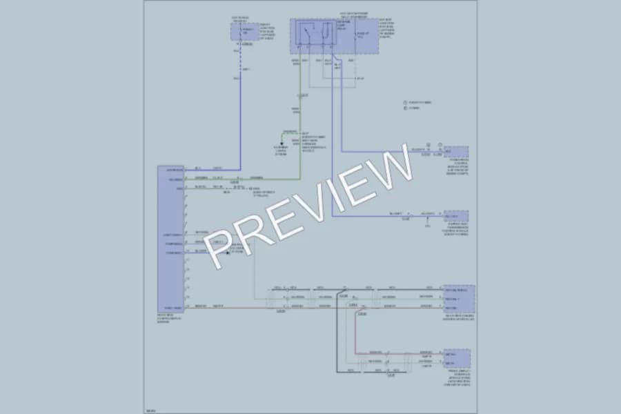 2012 Lincoln MKZ Power Mirrors wiring diagram preview
