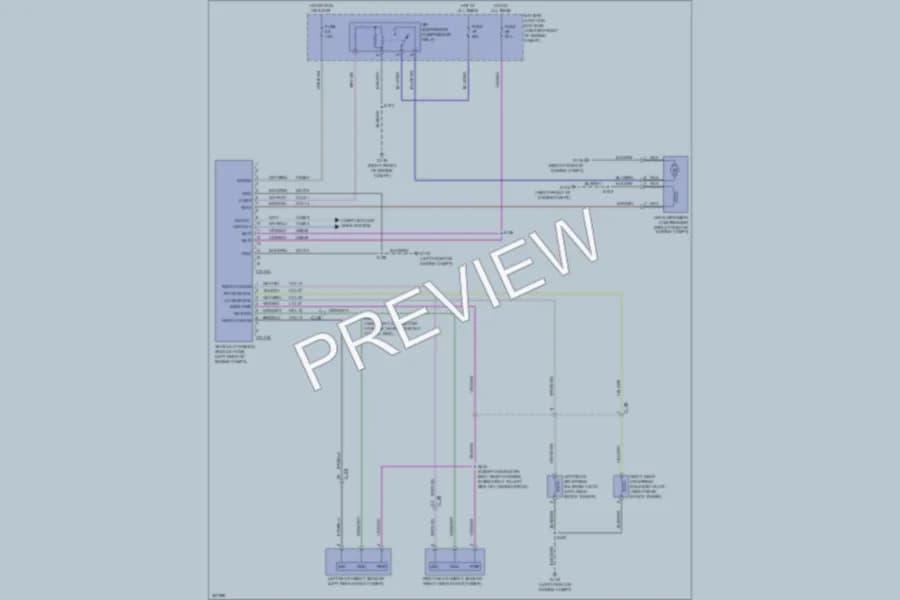 2012 Lincoln NavigatorL Electronic Suspension wiring diagram preview