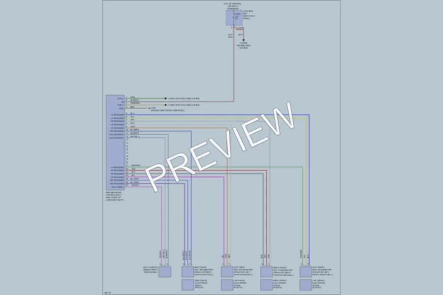 2012 MINI Cooper Warning Systems wiring diagram preview