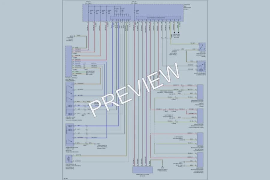 2012 MINI CooperClubman Power Door Locks wiring diagram preview