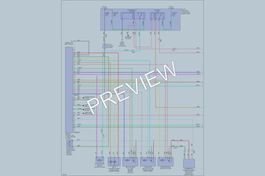 2012 Mazda 3 Air Conditioning wiring diagram preview