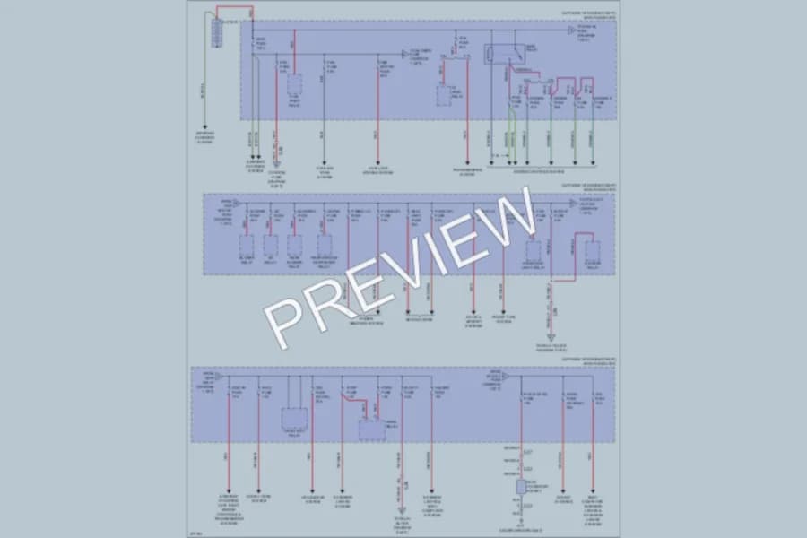 2012 Mazda 6 Power Distribution wiring diagram preview