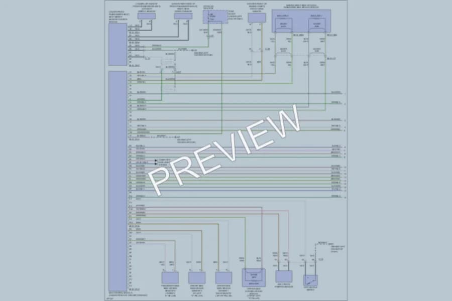 2012 Mazda CX7 Supplemental Restraints wiring diagram preview