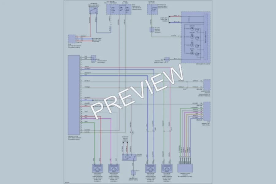 2012 Mazda CX9 Anti Lock Brakes wiring diagram preview