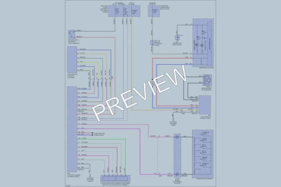 2012 Mazda CX9 Cruise Control wiring diagram preview
