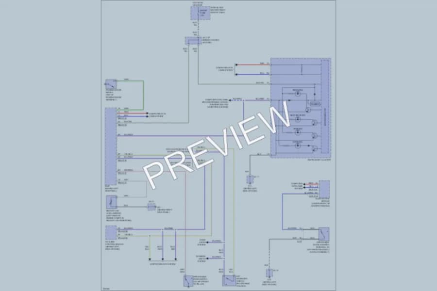 2012 Mazda CX9 Warning Systems wiring diagram preview