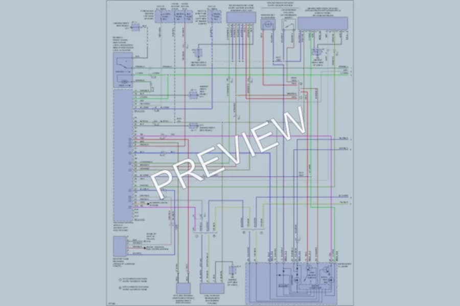 2012 Mazda MX5Miata Power Door Locks wiring diagram preview