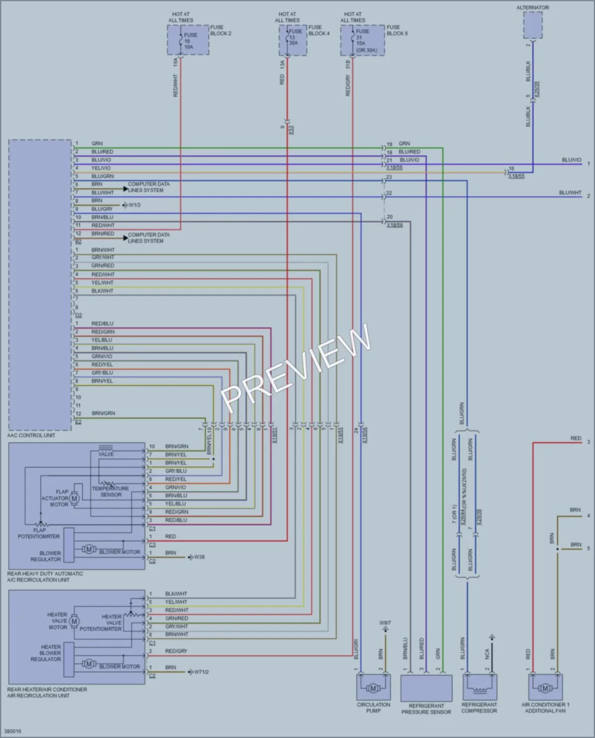 2012 MercedesBenz 3500Sprinter Air Conditioning wiring diagram preview