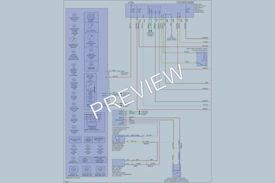 2012 MercedesBenz C250 Instrument Cluster wiring diagram preview