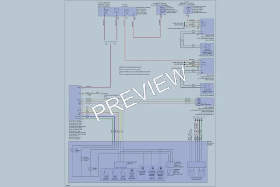 2012 MercedesBenz C250 Power Mirrors wiring diagram preview