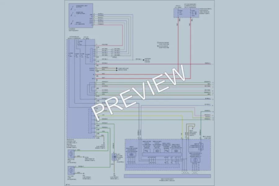 2012 MercedesBenz C300 Headlights wiring diagram preview